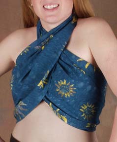 scarf as a halter top